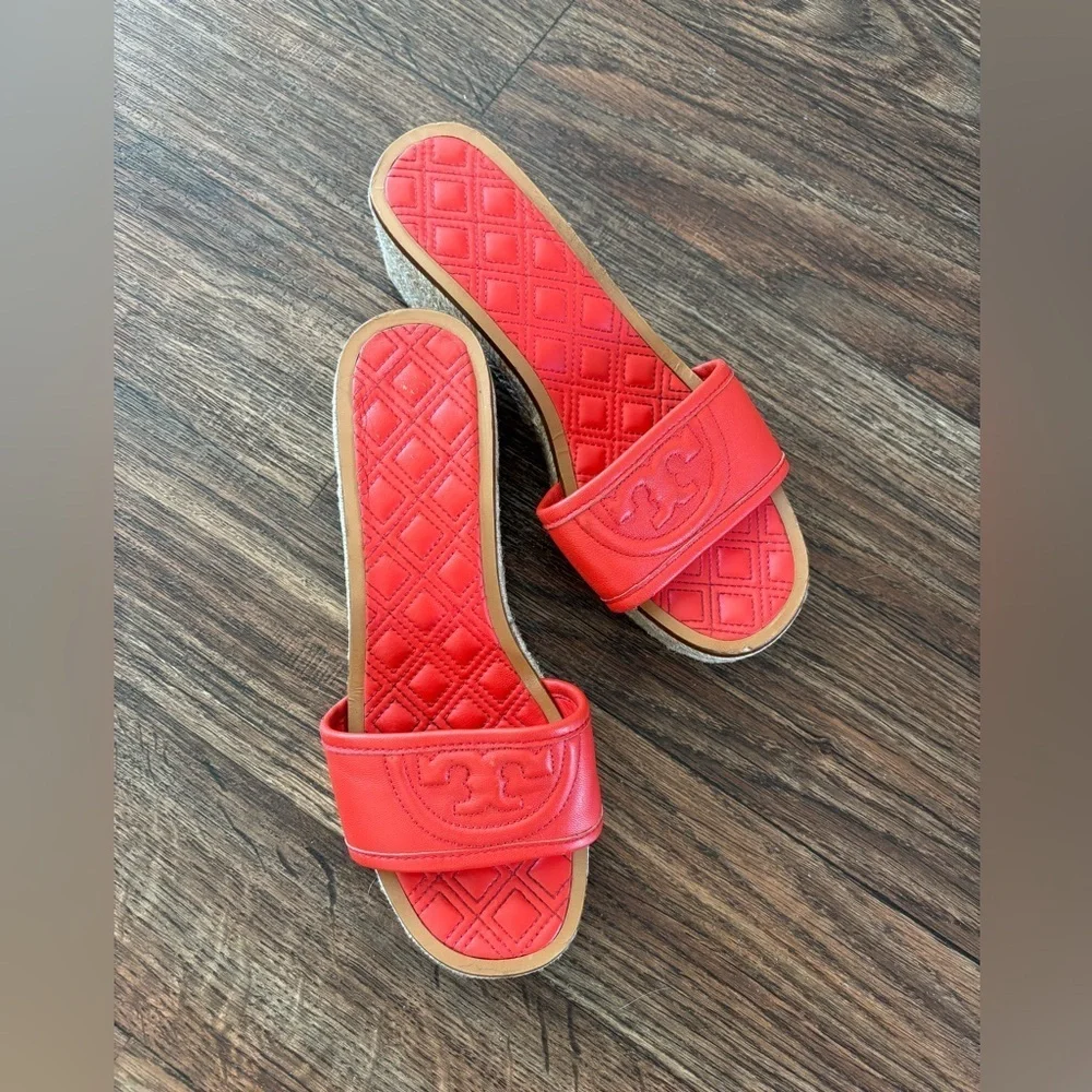 Tory Burch Fleming Espadrille Leather Sandal